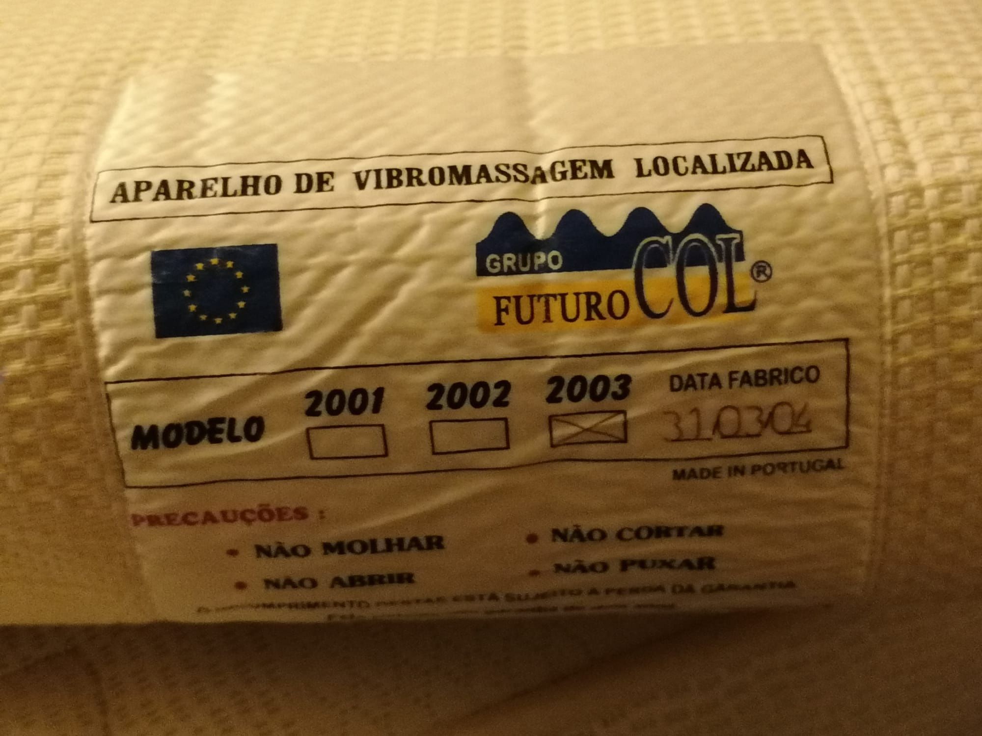 Colchão de massagem com comandos