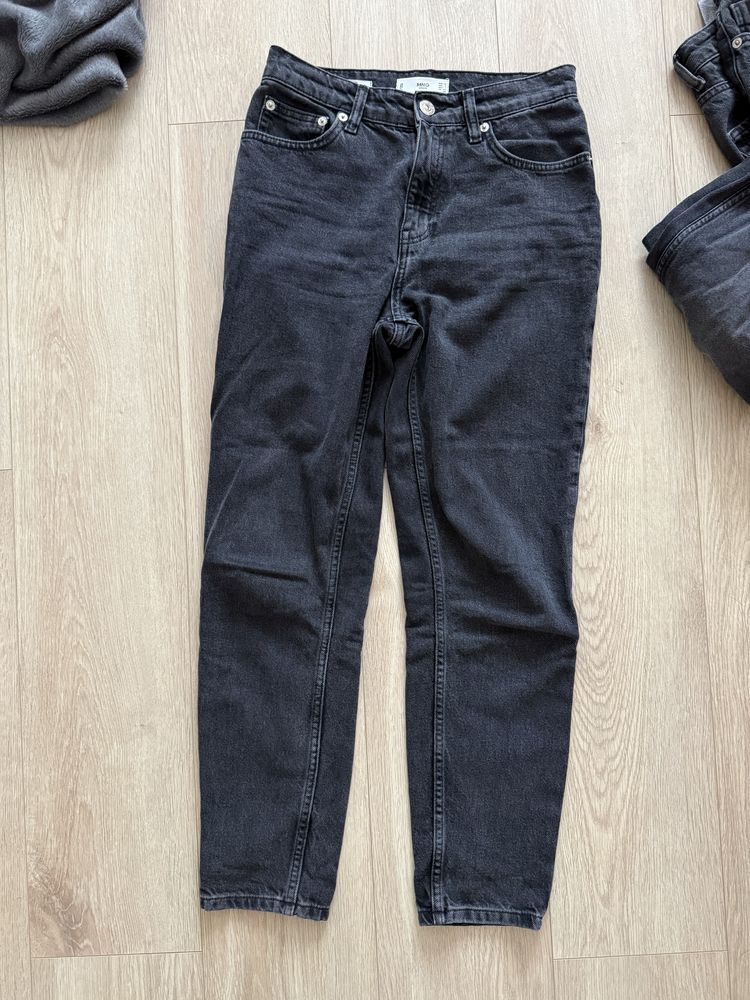 Jeansy ZARA Mango xs 34 spodnie czarne używane