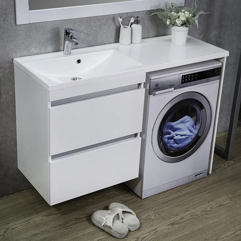 Подвесная тумба fance marble с умывальником 124 см
