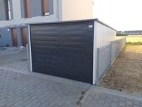 Garaż blaszany w kolorze 3×5×2,1- RAL 9010 biały