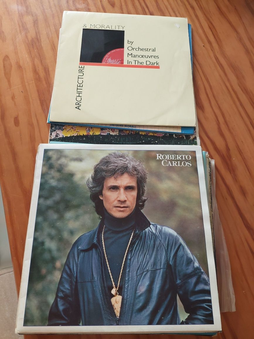 Discos de vinil gira discos