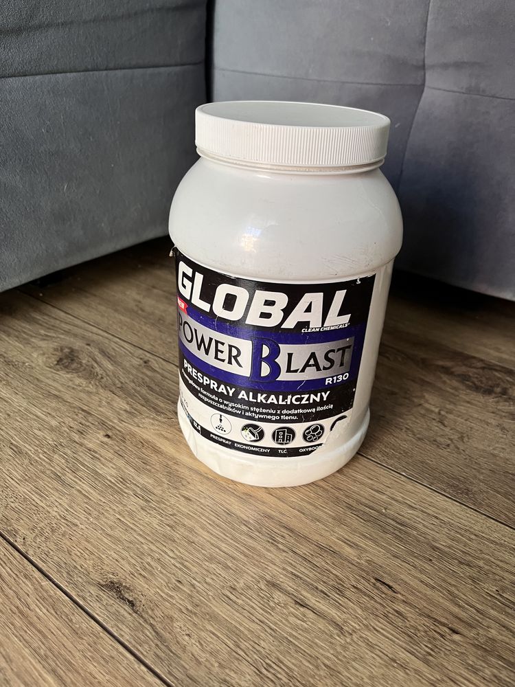 Global Power Blast chemia, prespray do czyszczenia tapicerki meblowej