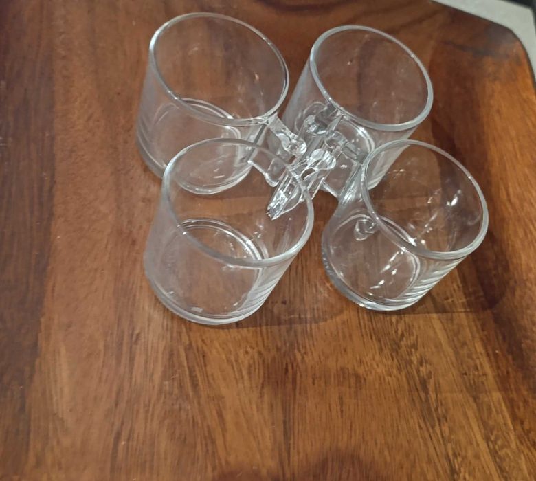 Chávenas café, em vidro - Conjunto de 4