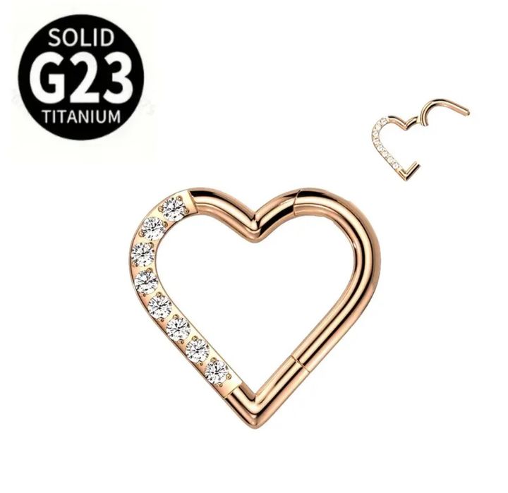 Пірсинг губи, носу, пупка. Пирсинг губа, нос, септум, кликер из титана