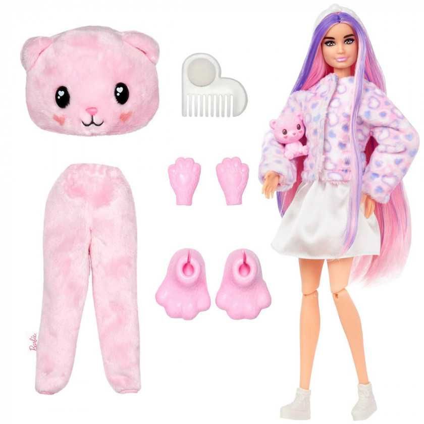 Лялька-сюрприз у костюмі Барбі Милашка проявляшка, Ведмежа. Barbie