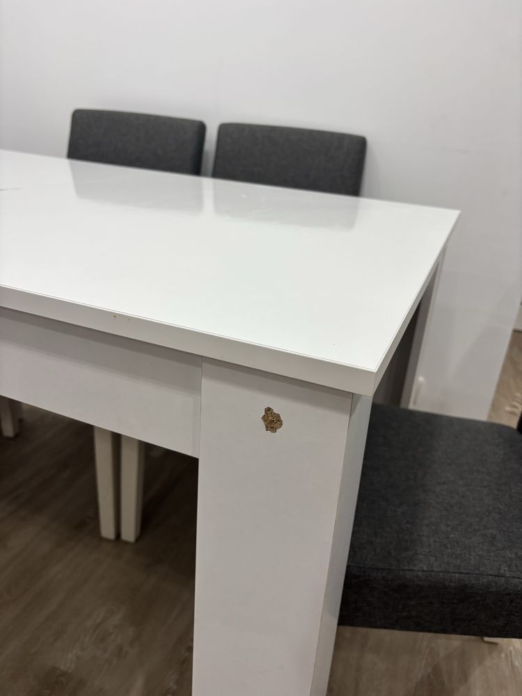 Vendo mesa extensivel e 4 cadeiras