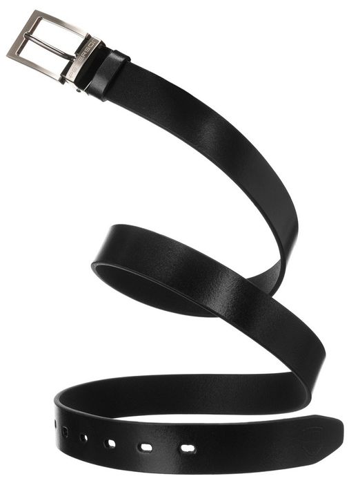 skórzany, wąski pasek męski z klasyczną klamrą - peterson 95