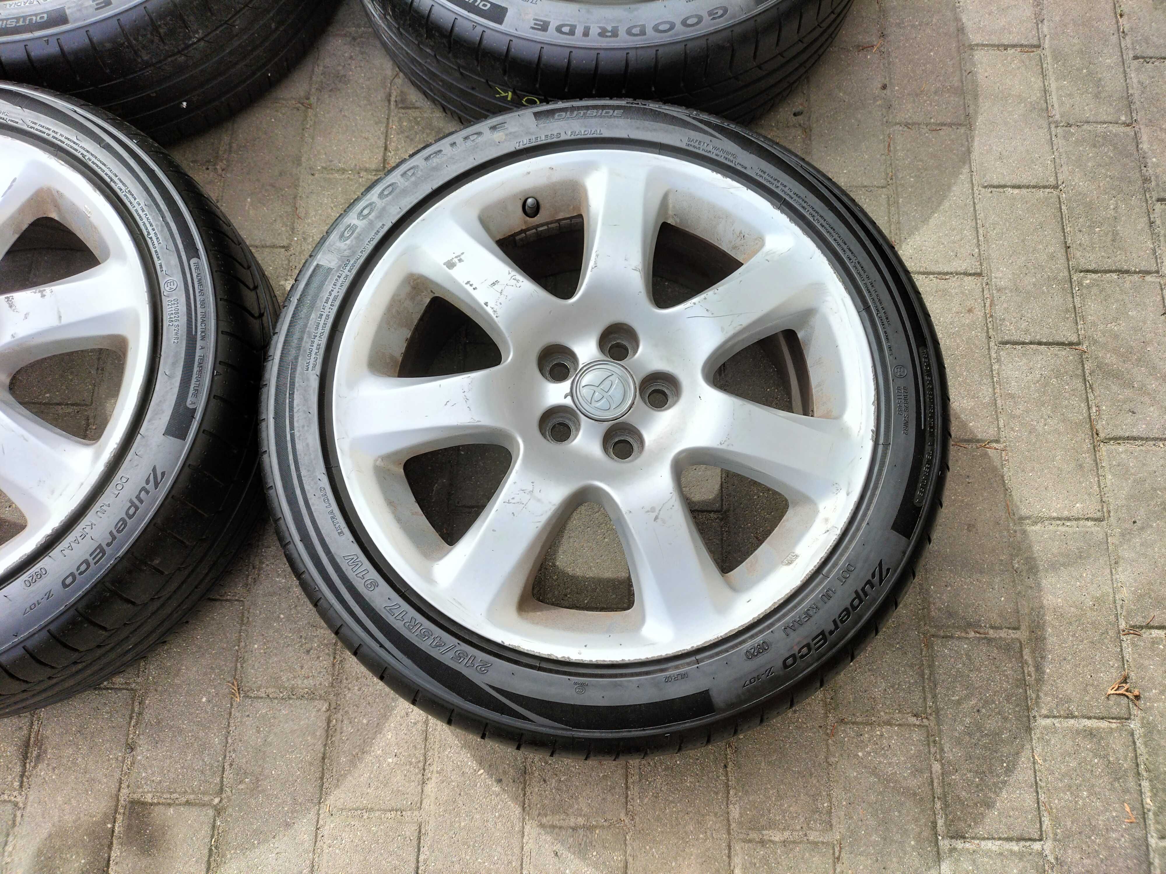 Opony letnie 215/45r17  4szt