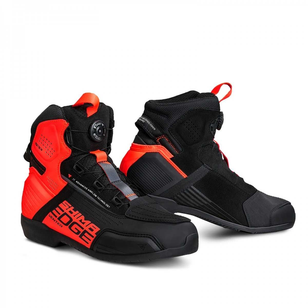 Buty motocyklowe Shima Edge Vent Red Fluo - Motorbiker.pl