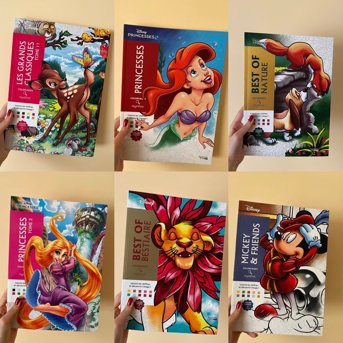 Розмальовки Disney, оригінал французького та польського видання.