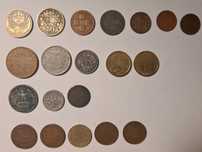 20 moedas portuguesas  norte-americanas  inglesas, etc.