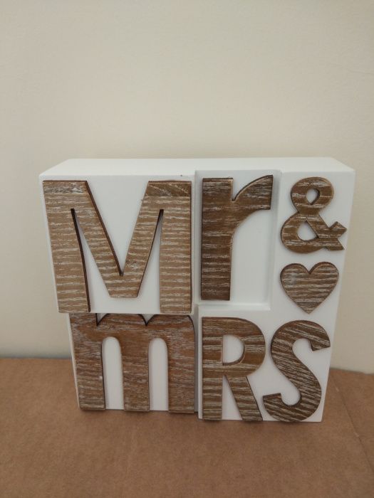 Moldura decorativa Casamento Mr & Mrs