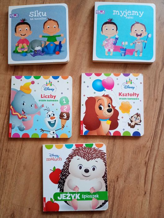 Książki krok po kroku siku na nocniku, seria Disney cyferki
