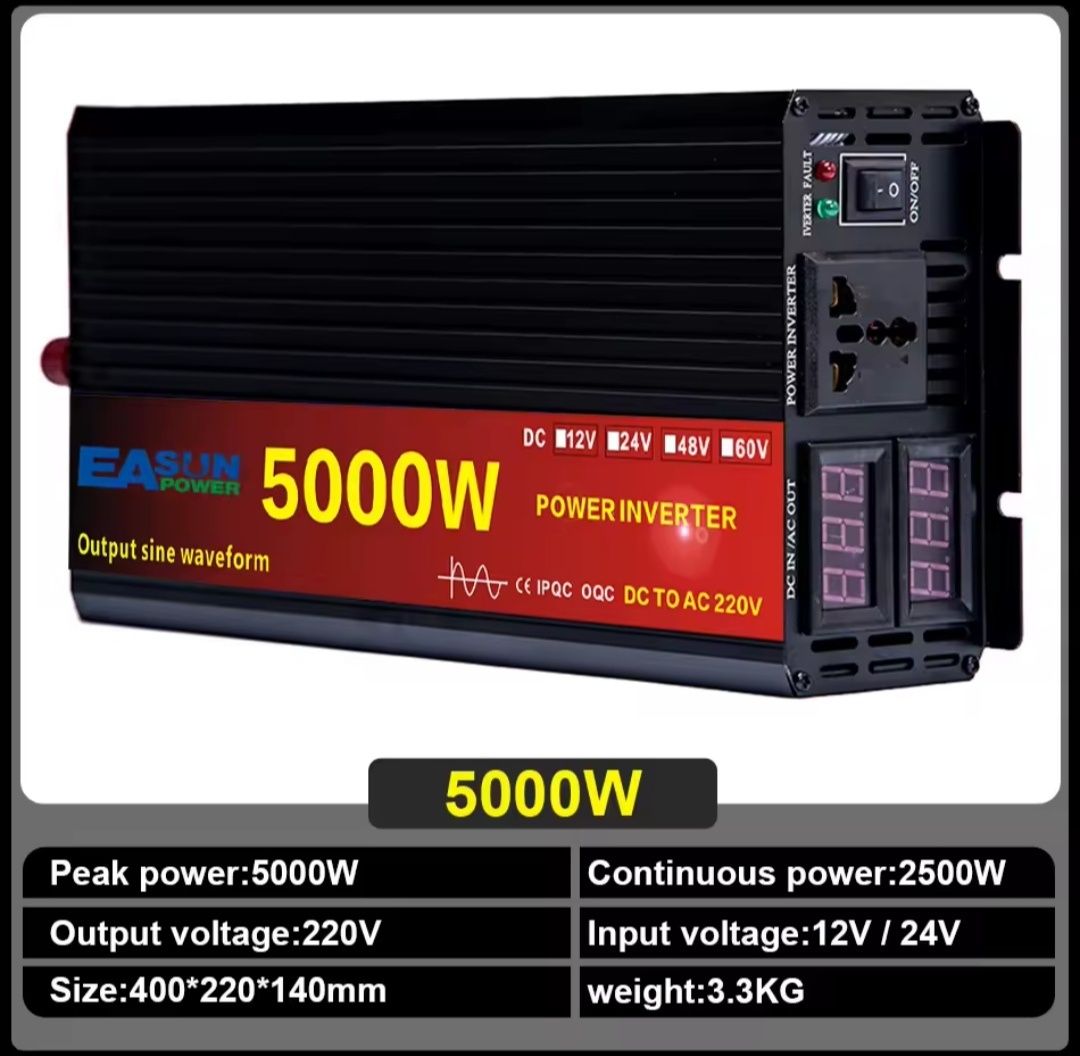 Conversor 5000W 12v x 220