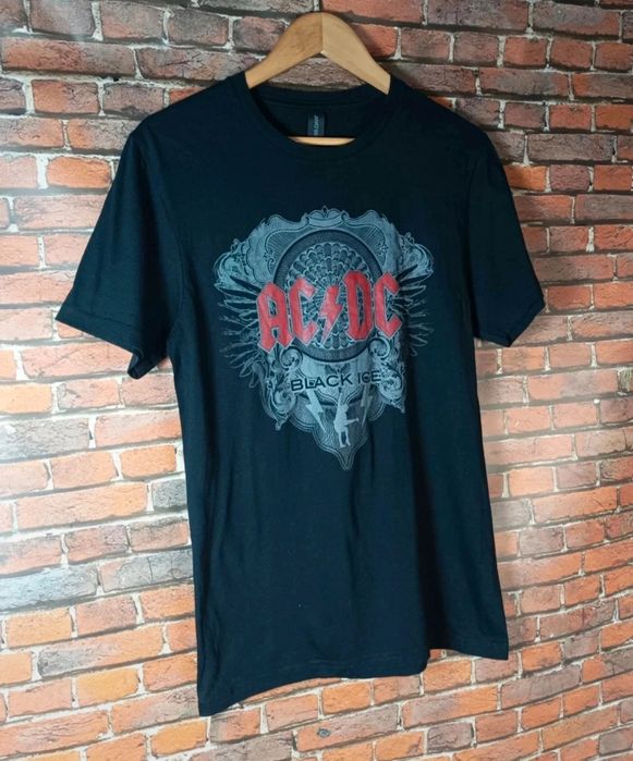 Czarna koszulka damska Gildan, bawełna, S AC&DC