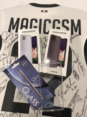 MagicGsm Nowy Samsung A22 5G 4/64 GB Gray, Violet + Etui, Szkło GRATIS