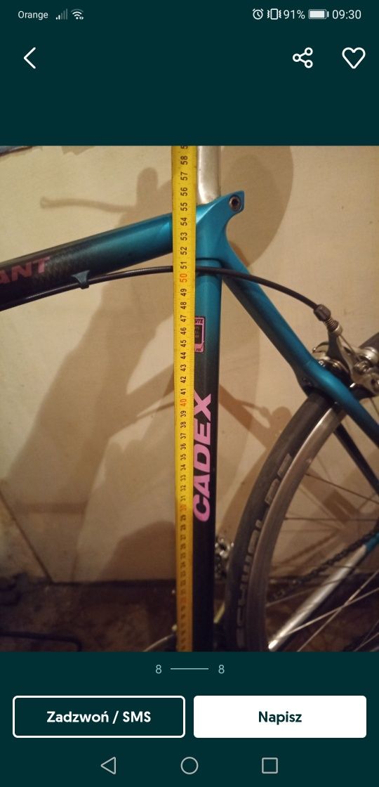 Rower szosowy Giant Cadex CFR karbonowy shimano kolarzówka
