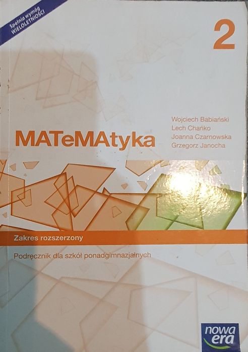 MATeMAtyka 2 zakres rozszerzony Nowa Era