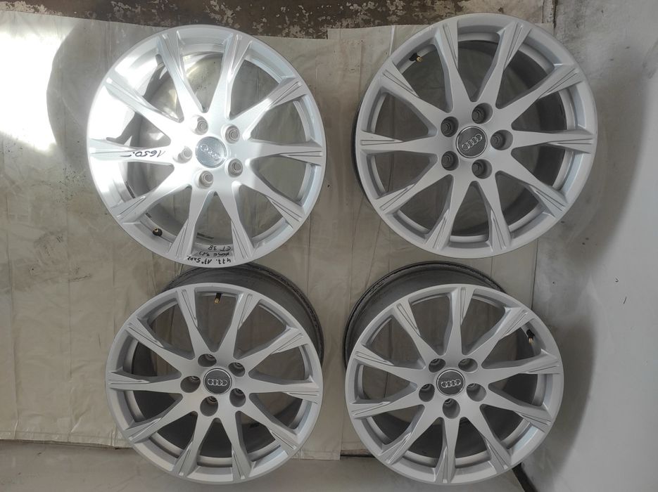 477 Felgi aluminiowe ORYGINAŁ AUDI R 17 5x112 otwór 66,6 Bardzo Ładne