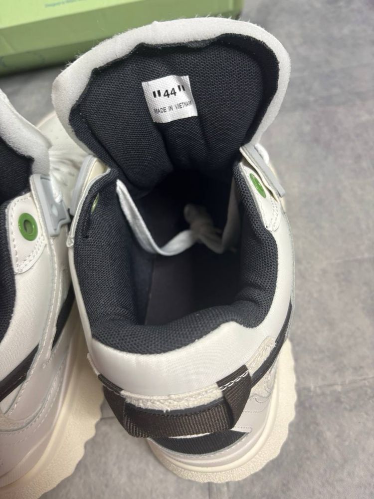 Кроссовки Off White Zapatillas - Lea , Black White , Офф Вайт 43 44