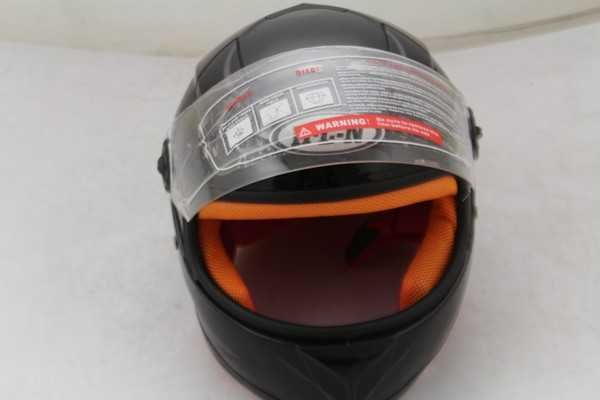 kask dziecięcy czarny dla dzieci na motor rower skuter na quada tani