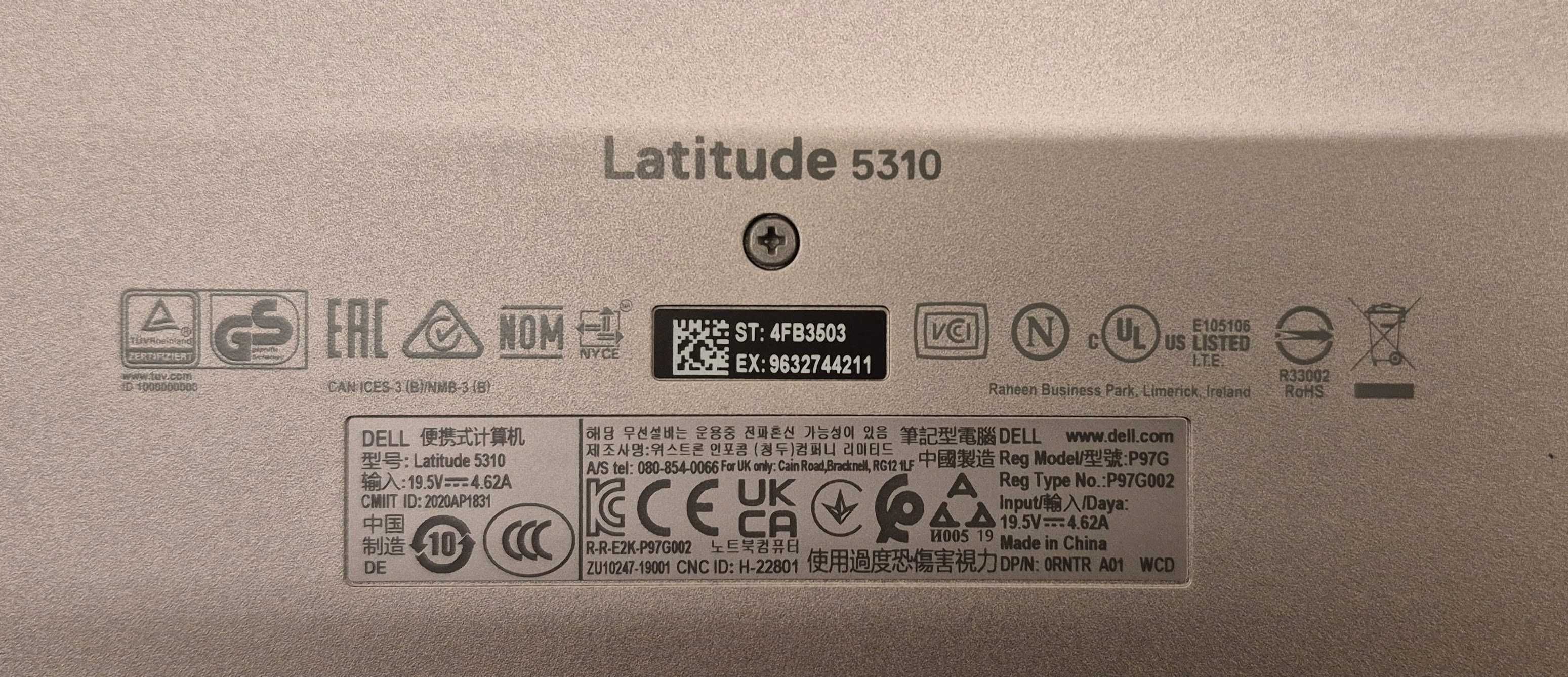 Dell Latitude 5310 13.3" i7 16GB DDR4 256GB SSD Windows 11 Pro