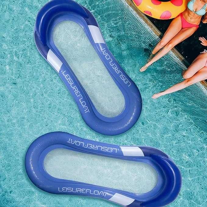 HAMAK WODNY leżak na basen plażę do pływania dmuchany z siatką NrD395