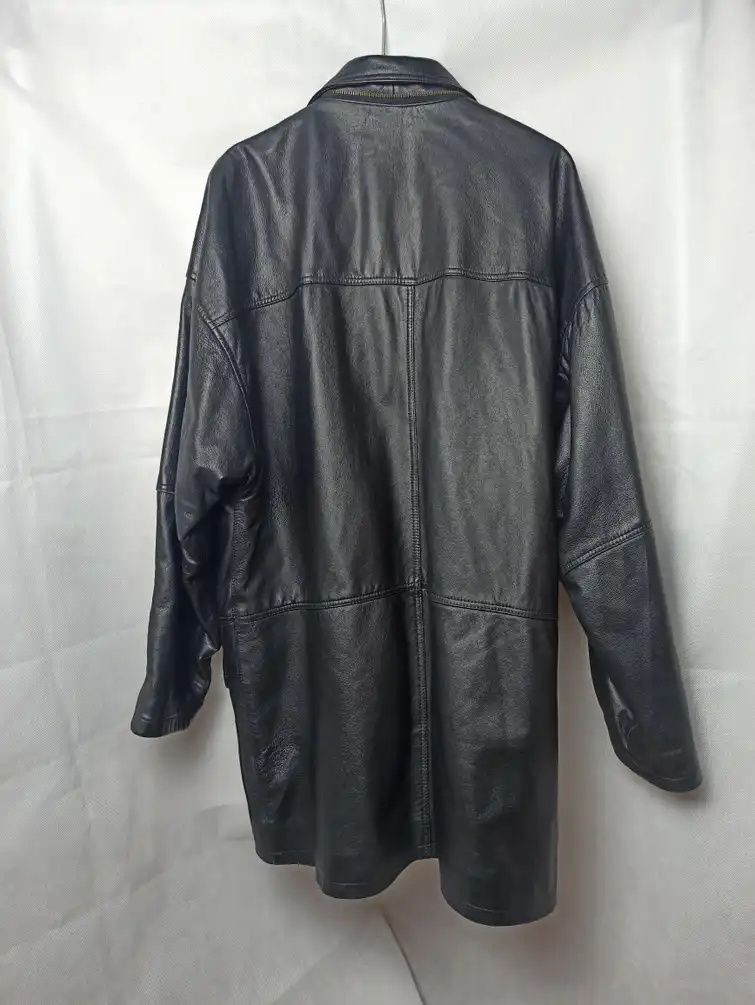 Vintage Burberrys Duffle leather jacket kurtka skórzana