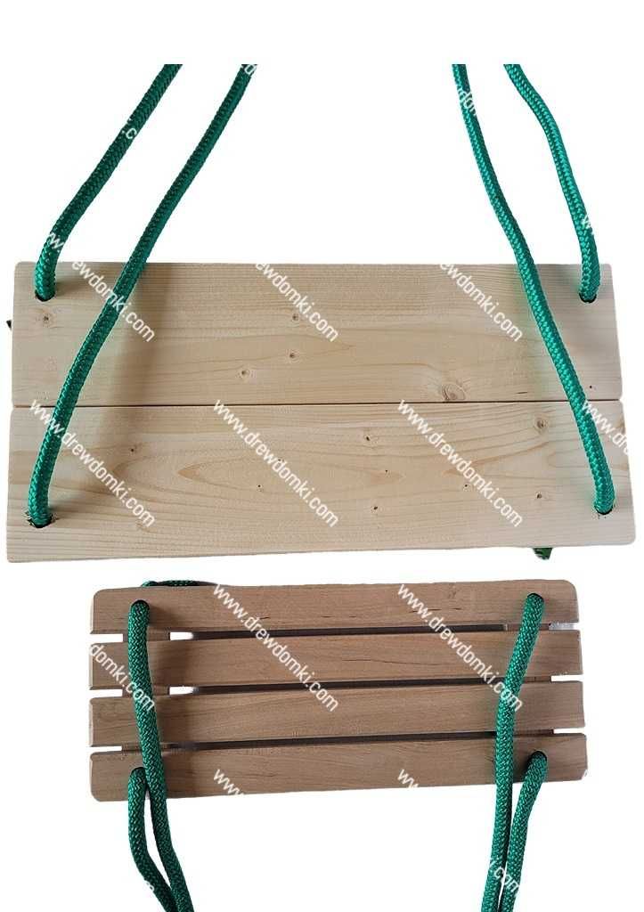 Huśtawka deska dla dzieci, drewniana, solidna, na plac zabaw