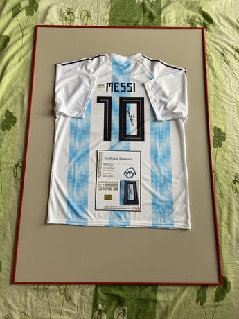 Lionel Messi koszulka Argentyna oryginalny autograf Certyfikat COA