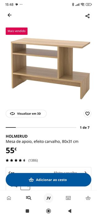 HOLMERUD - Mesa de Apoio IKEA