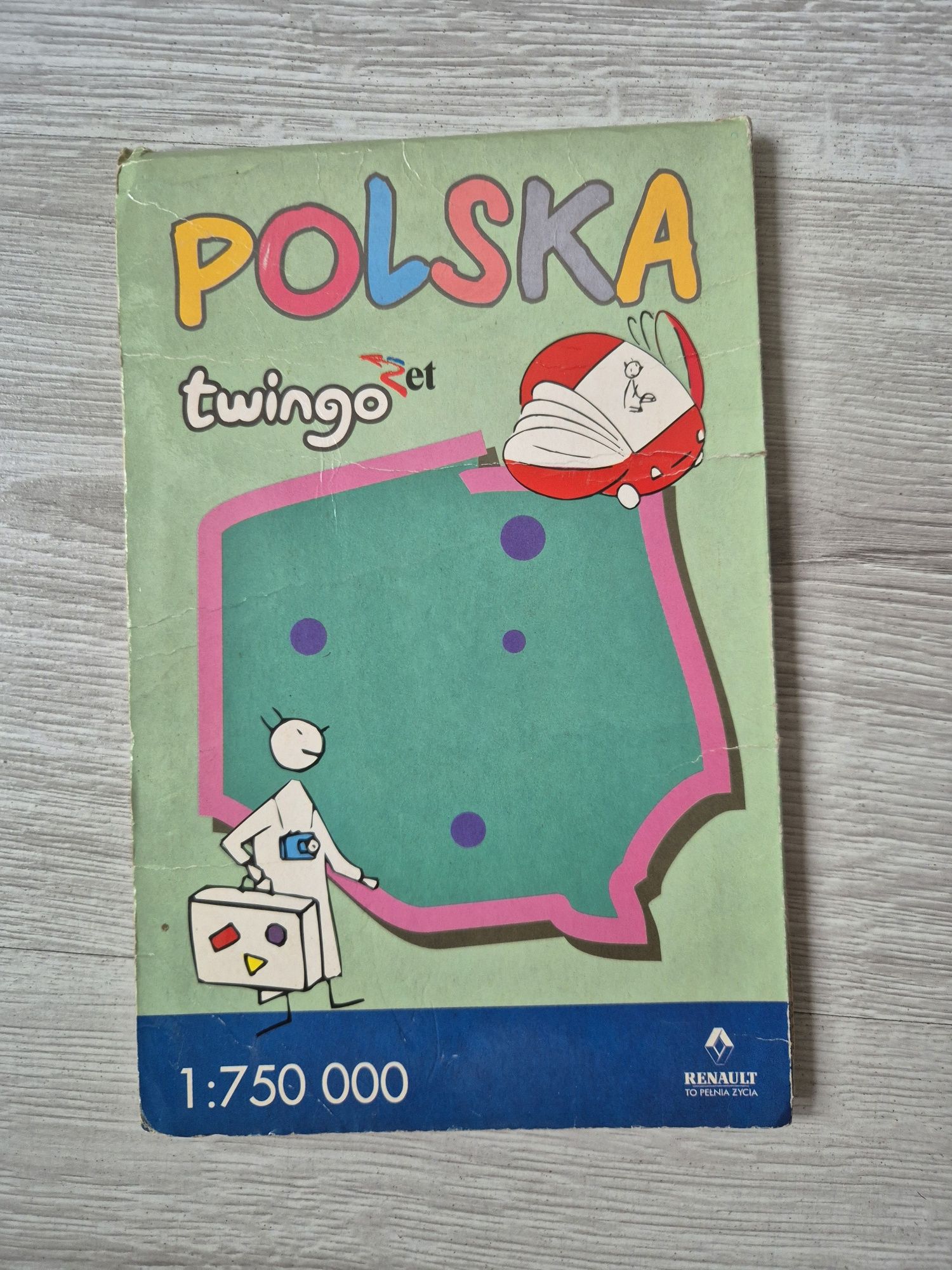 Mapa Polski Renault 1:750000