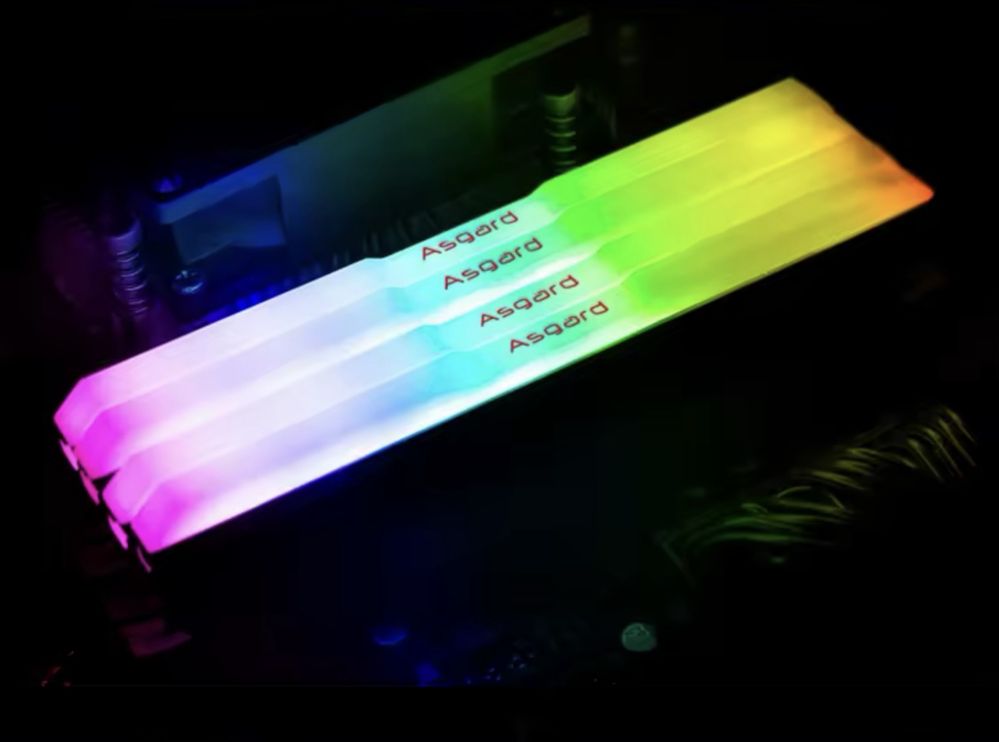 Asgard 16gb cl 18 RGB DDR4 8GBx2=16 3200MHz