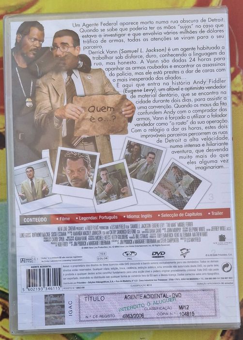 DVD - Filme - Agente Acidental (Novo, original e selado)