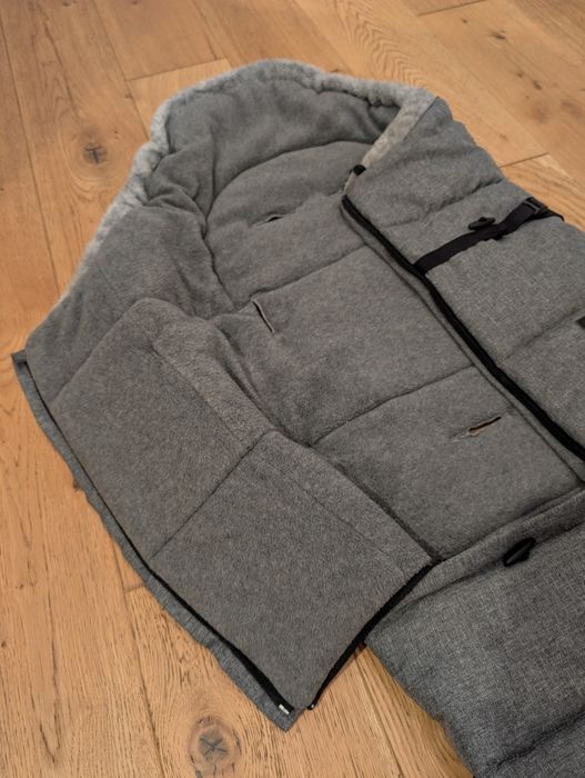 Śpiworek do wózka szary z regulacją długości