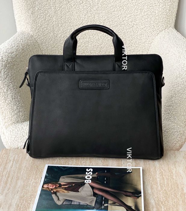 Кожаная сумка для ноутбука Hill Burry 3122. Германия. Шкіряна сумка