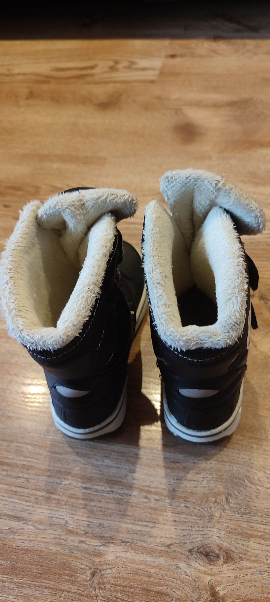 Buty zimowe śniegowce nieprzemakalne 29 czarne zima