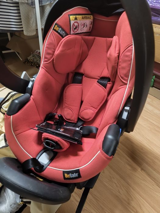Fotelik be safe 3 w 1 nosidełko przodem tyłem do jazdy z bazą