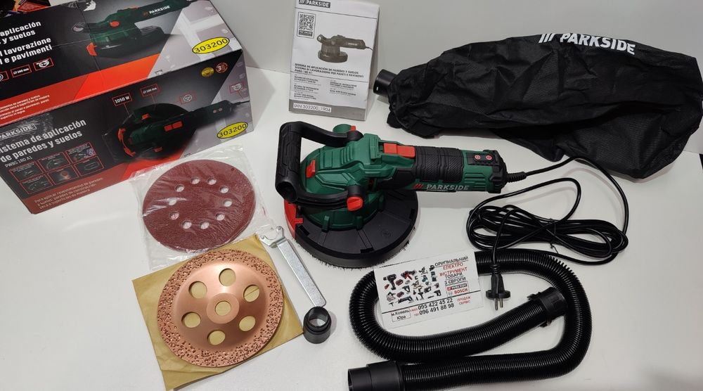 НОВА шліфмашина сГермании Parkside PWBS 180/для стен/підлоги/пола/стін