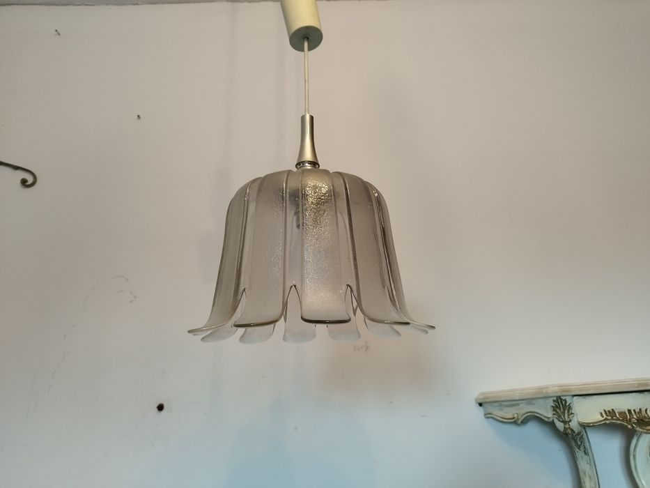 żyrandol lampa wisząca KWIAT lata 70-te antyk