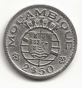 2$50 Centavos de 1954, Republica Portuguesa, Moçambique