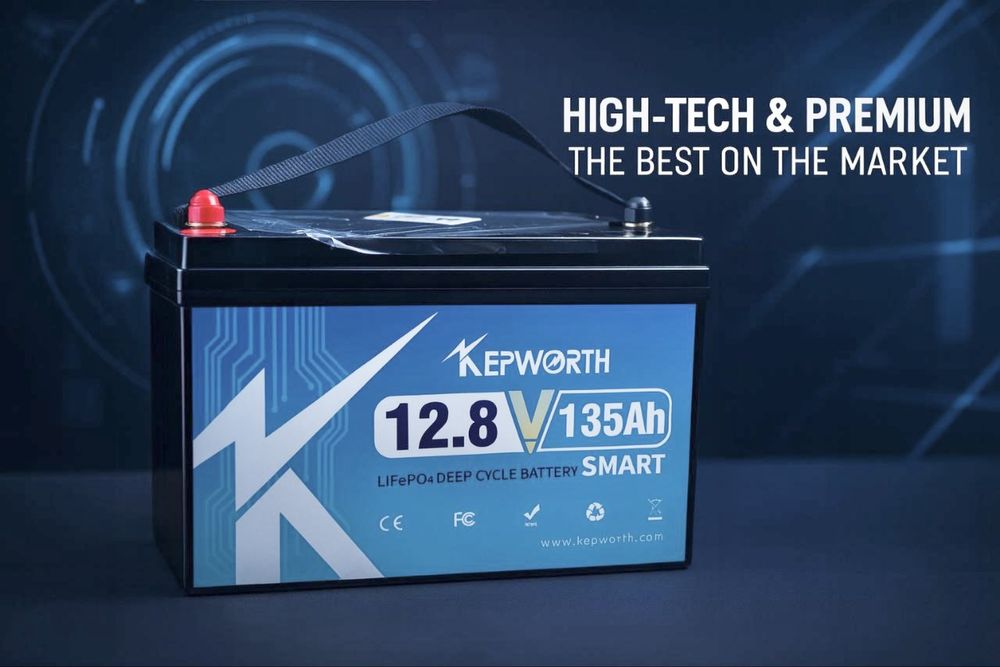 Акумулятор Kepworth LiFePO4 12V/135AH (1728 W*h), Smart BMS, Bluetooth