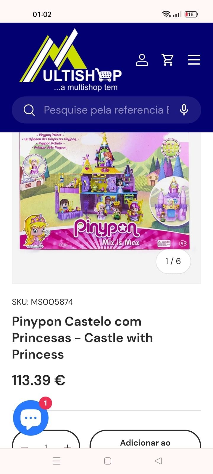 Pinypon Castelo com acessórios
