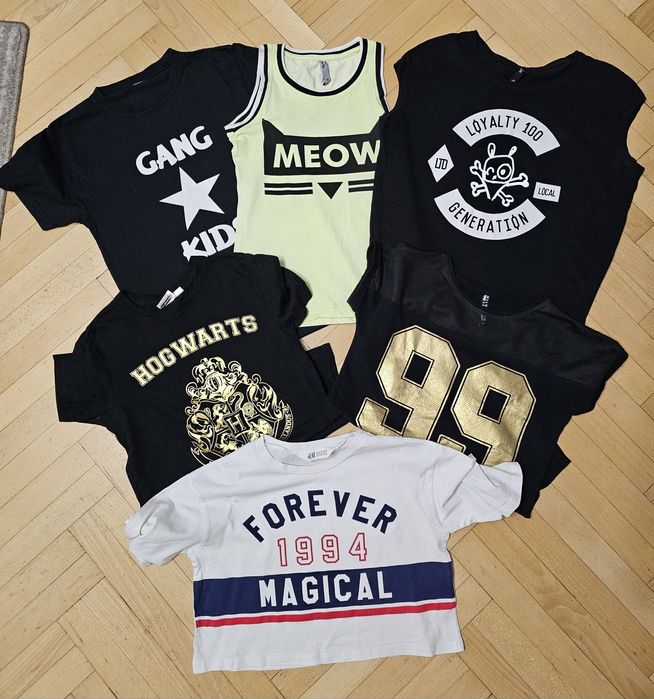 T-shirt koszulka krótki rękaw h&m Reserved, rozm. 134 140