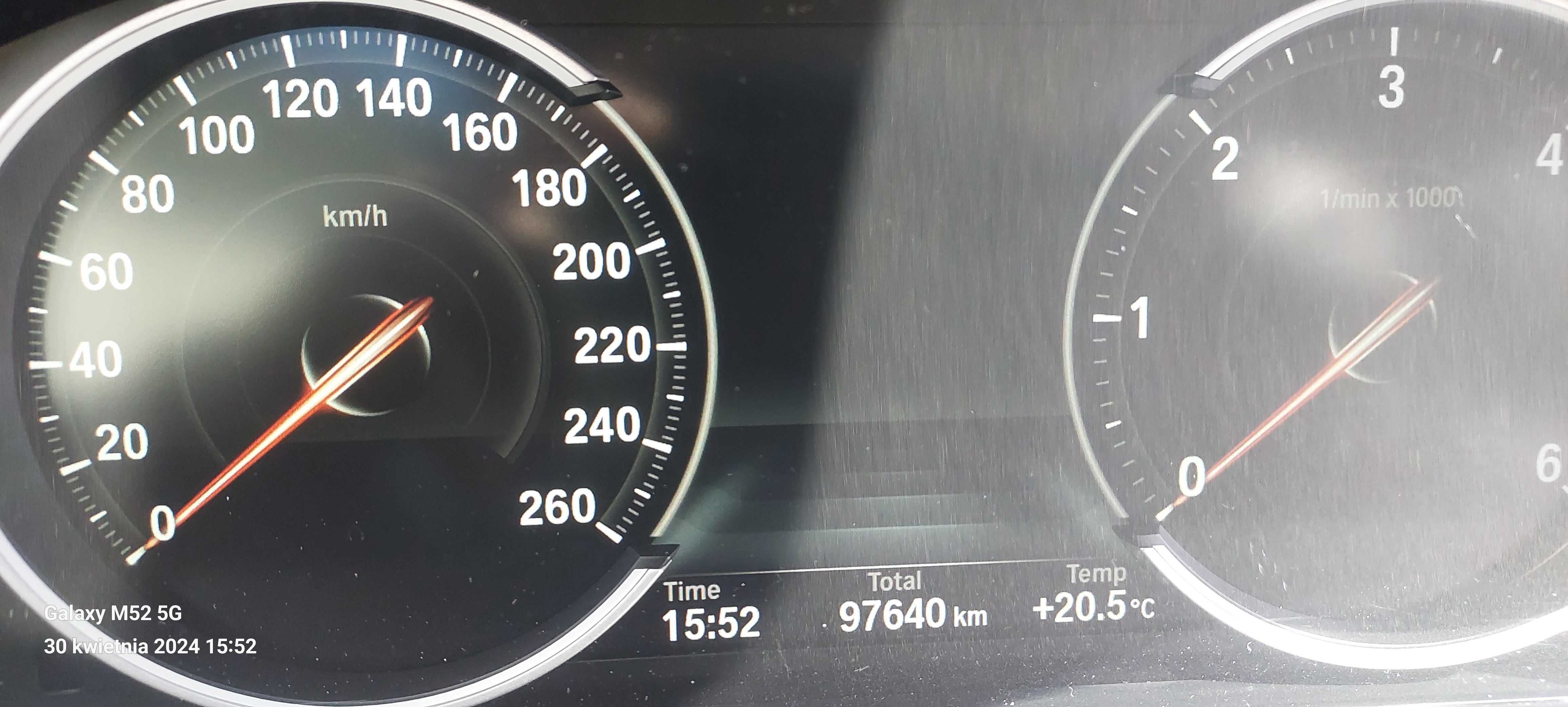 BMW 520d X-drive, 2016 r. 97 600 km, 1-y właściciel, salon Polska