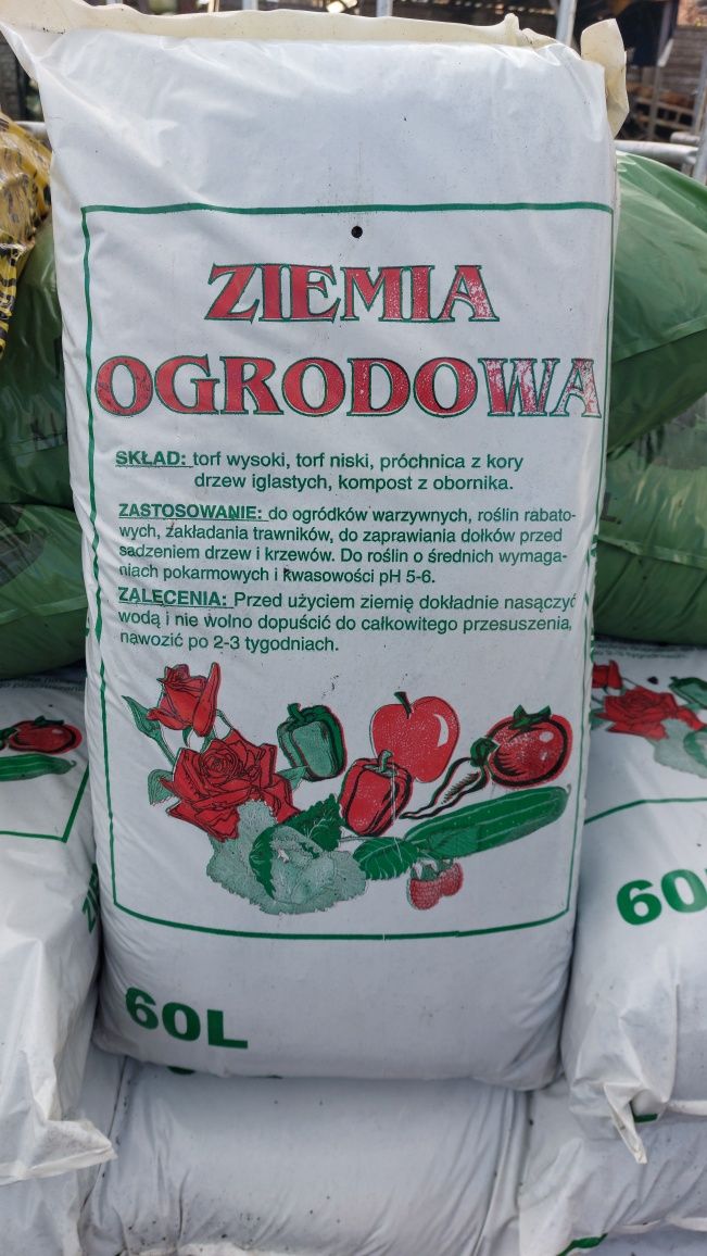 Kora sosnowa Torf kwaśny Ziemia ogrodowa