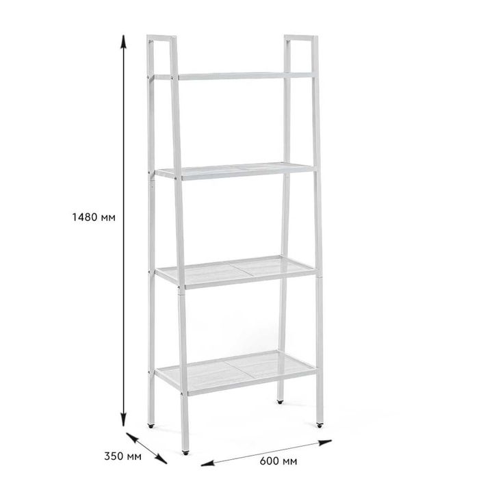 Стелаж-етажерка чотириярусний з металу