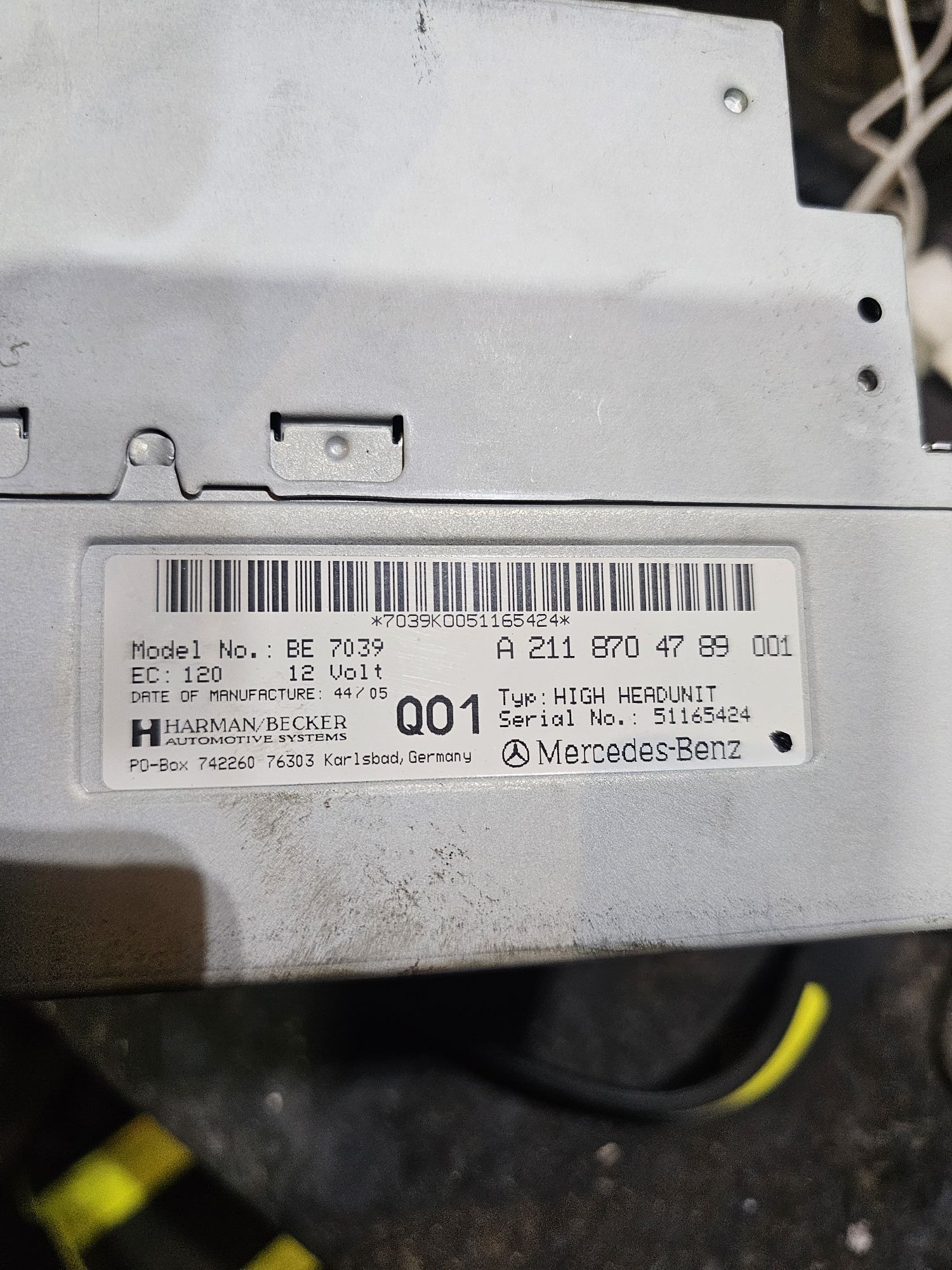 Radio navigacja Command Mercedes W211