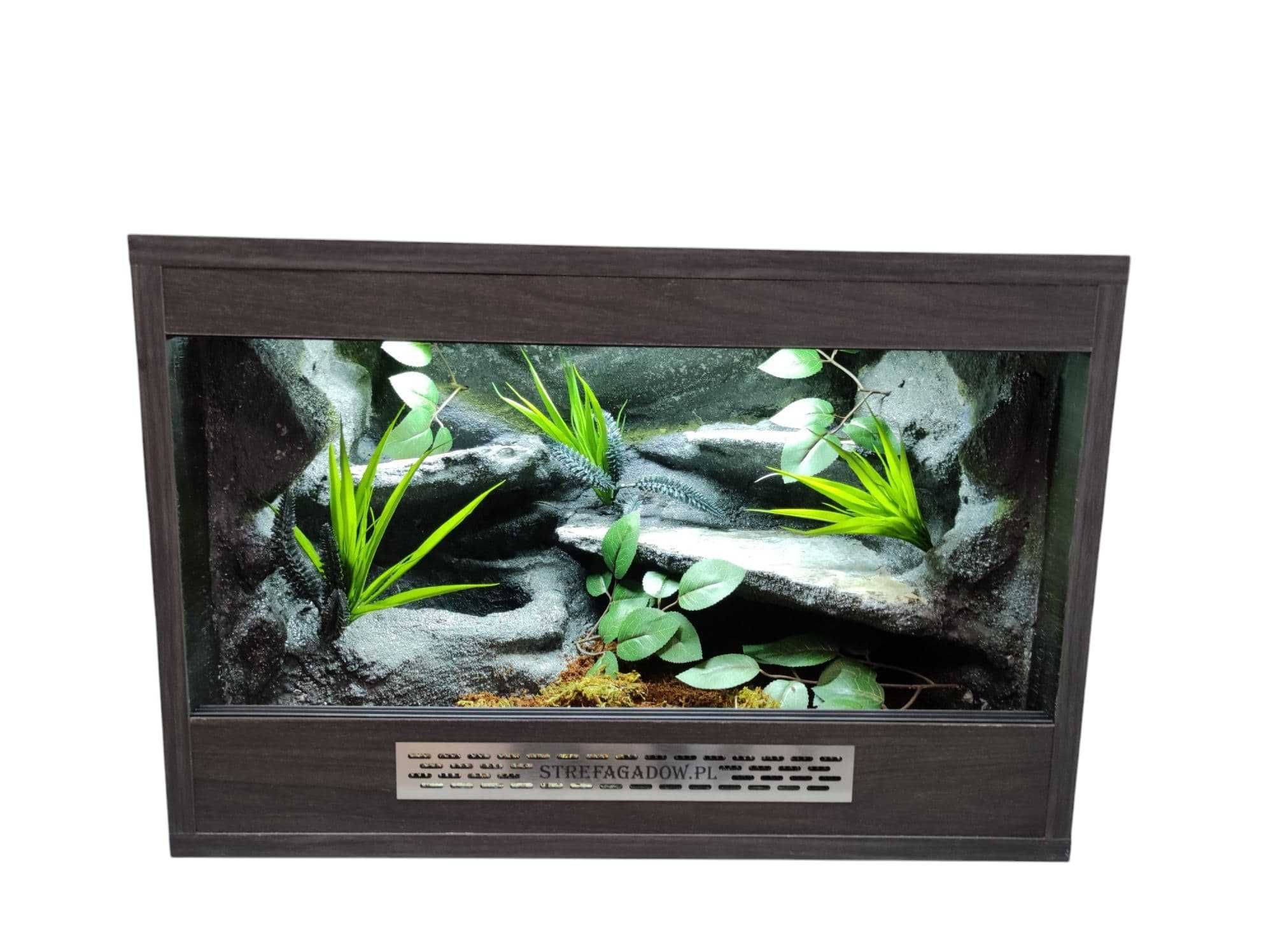 Terrarium pustynne nr715 60/40/40 dla węża boa pyton zbożówka DOSTĘPNE