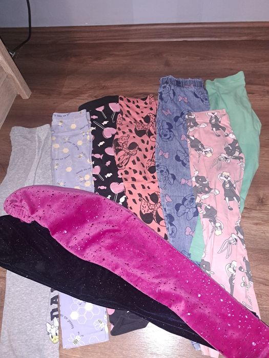 Mega zestaw ubrań dziewczęcy 122-128